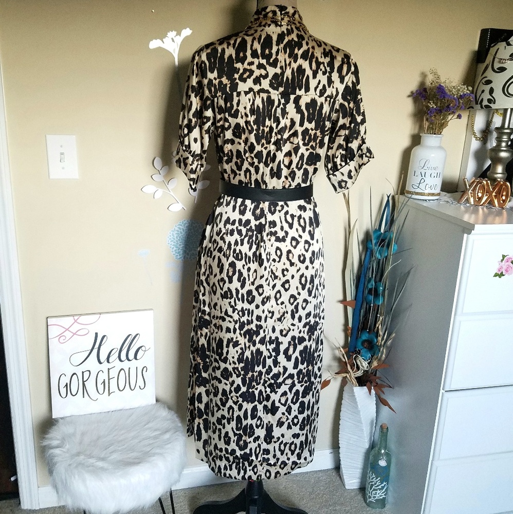 New Zara Woman Leopard Dress - Picture 7 of 8